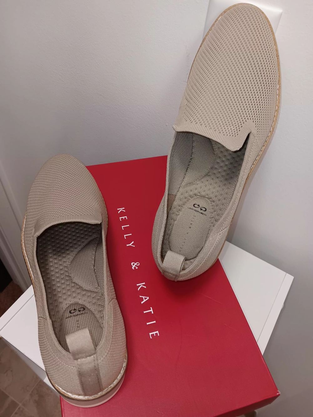 Kelly & Katie Beige Slip-On Loafer